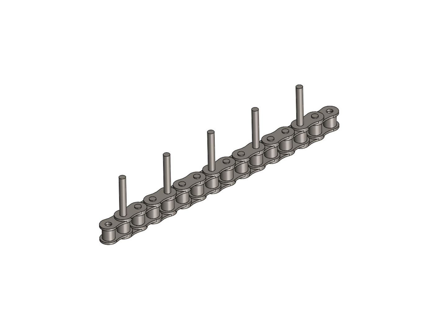 Rollenkette ½“ x7,75mm 08B-1 (jeder 3. Bolzen einseitig 29mm verlängert)