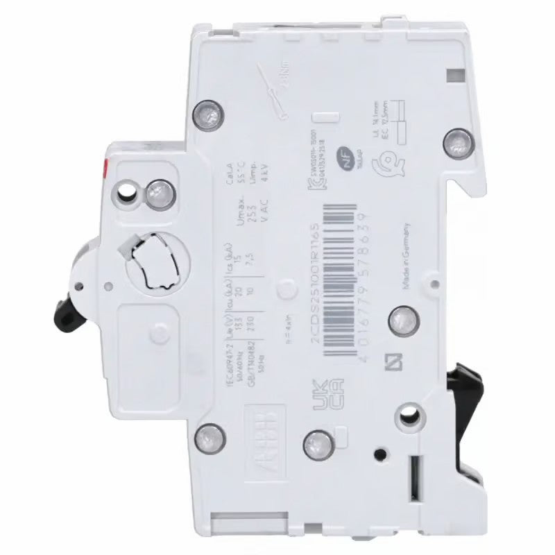 ABB S201-B16 Leitungsschutzschalter, 1-polig, 16 A, 4 kV (2CDS251001R1165)
