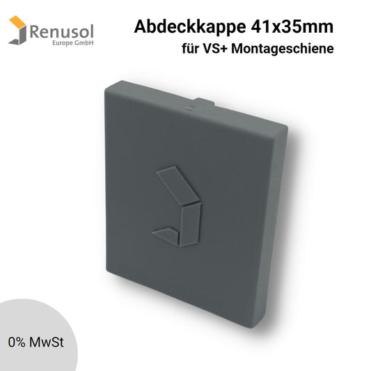 Abdeckkappe 41x35mm VS+ Montageschiene (grau)