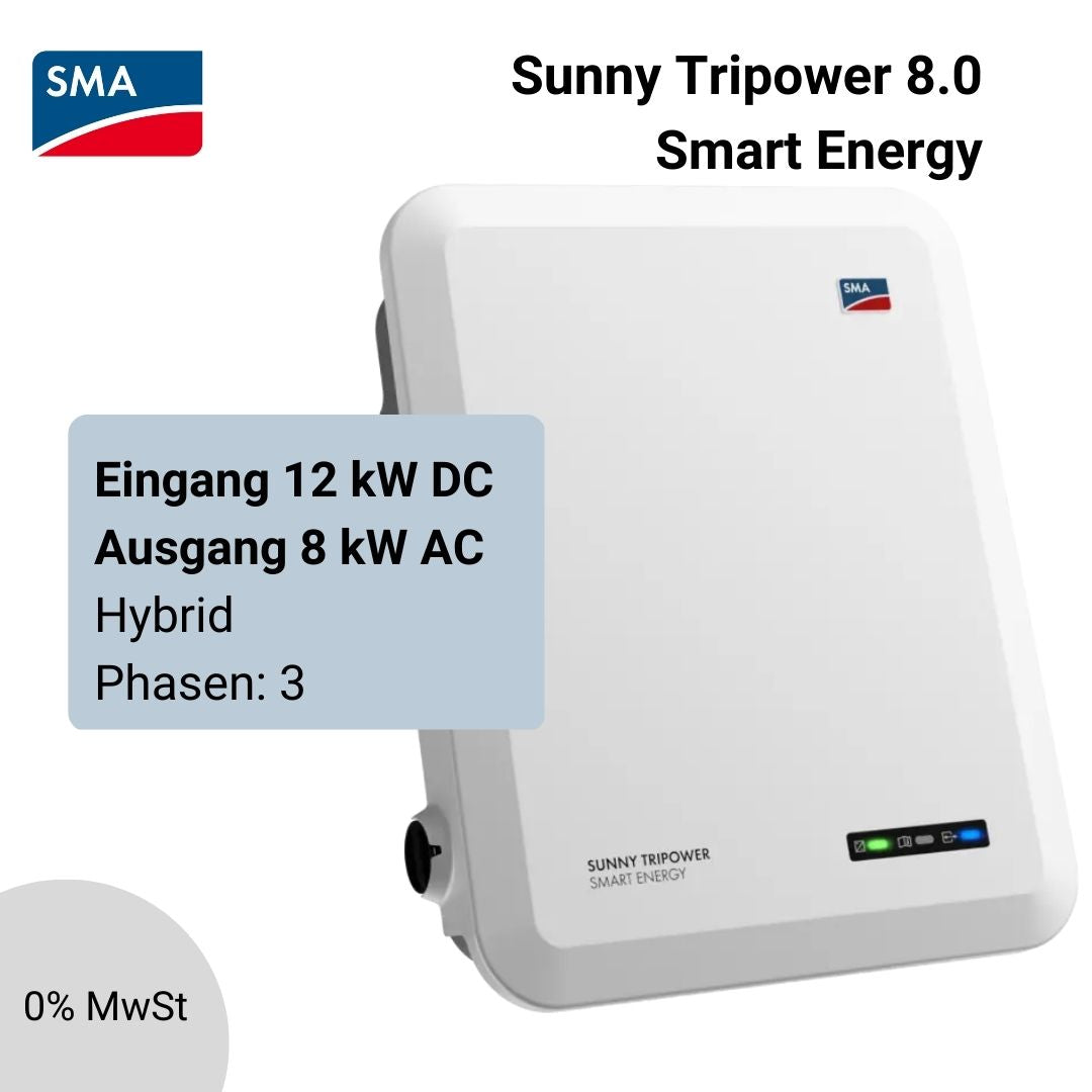 SMA SUNNY TRIPOWER 8.0 Smart Energy Hybrid-Wechselrichter