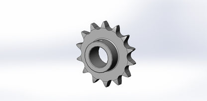 Kettenrad 08B-1 mit Nabe, Z14 1/2" Ø20, d=57,07mm