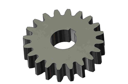 Zahnrad Andruckwalze, Z=20, m=5mm, t=24mm, Ø 35 mm