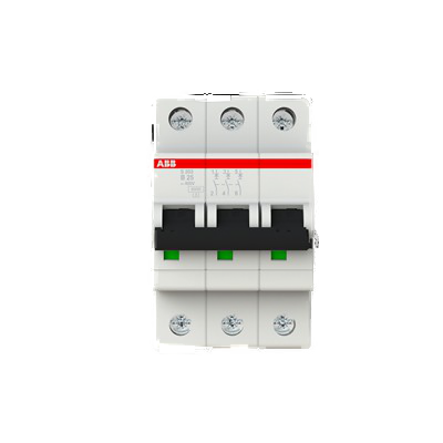 ABB S203-B25 pro M Compact Leitungsschutzschalter, 3-polig, 25A, 4kV (2CDS253001R0255)