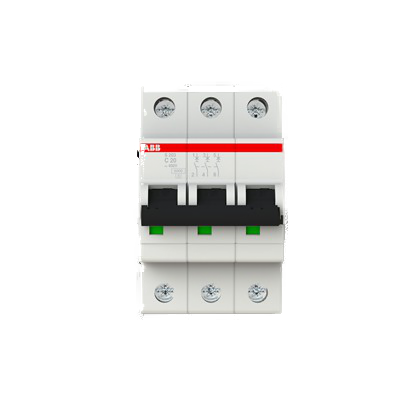 ABB S203-B25 pro M Compact Leitungsschutzschalter, 3-polig, 25A, 4kV (2CDS253001R0255)