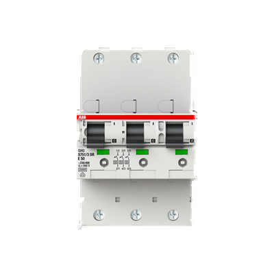 ABB S751/3DR-E 50 selektiver Haupt-Sicherungsautomat, E-Char., 50A, 25 kA, 3x1Polig (2CDH781001R2502)