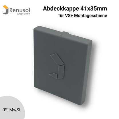Abdeckkappe 41x35mm VS+ Montageschiene (grau)