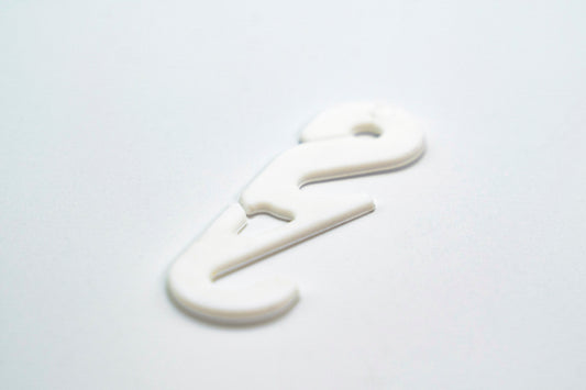 10x Kunststoff Hinterkopfklammer