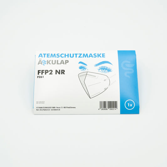 ÄSKULAP F261 FFP2 NR Atemschutzmaske inkl. ergonomischen Schaumstoffstreifen, 10x 1er