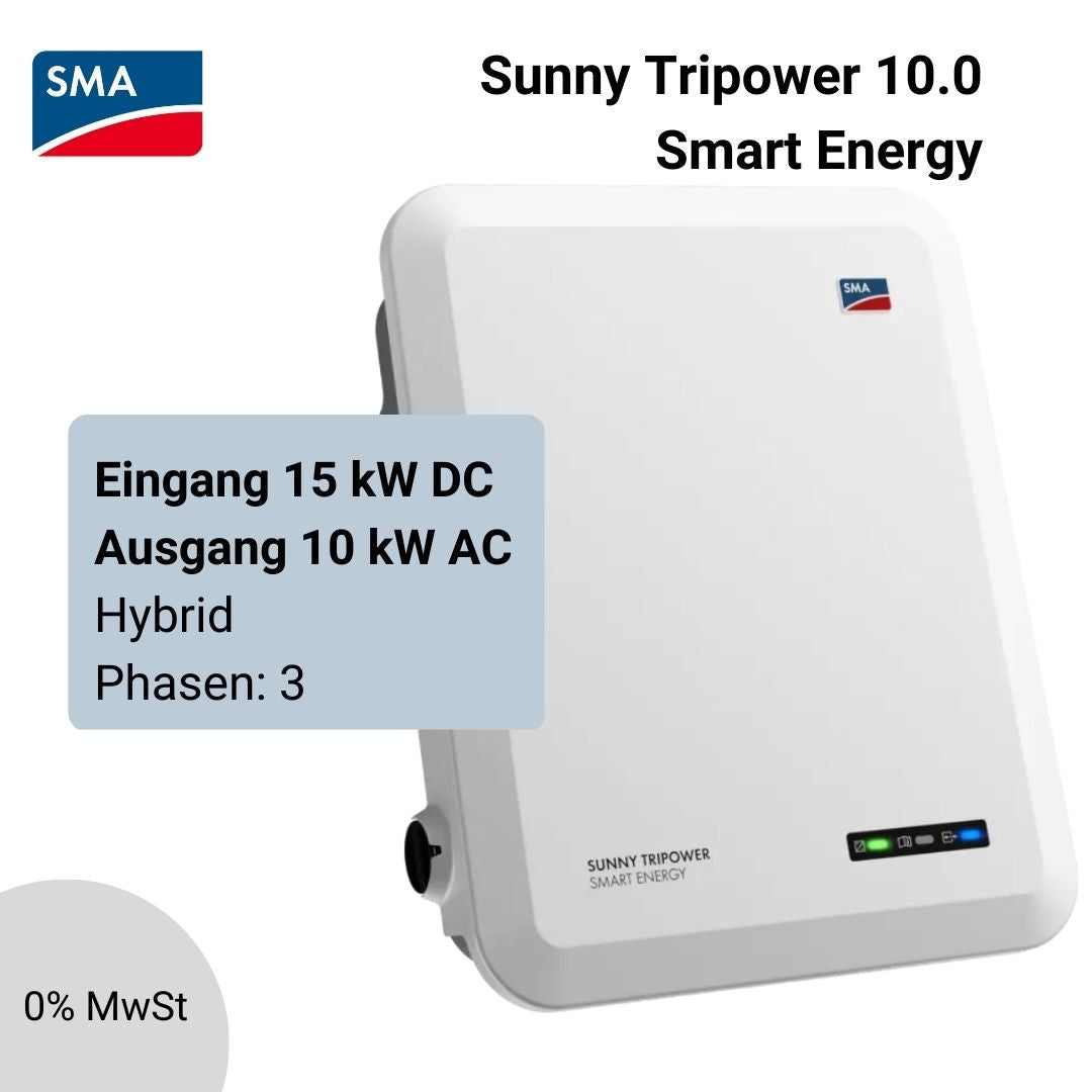 SMA Sunny Tripower 10.0 Hybrid-Wechselrichter 10kW mit Ersatzstromversorgung STP10.0-3SE-40