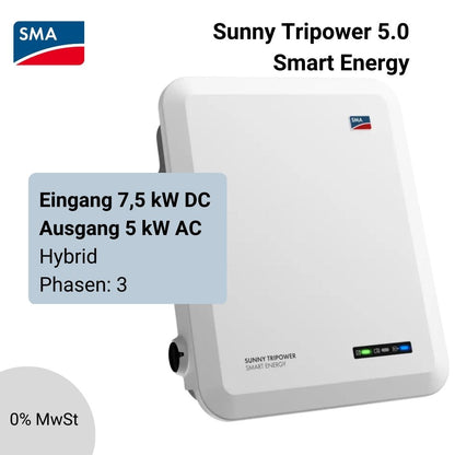 SMA Sunny Tripower 5.0 Hybrid Wechselrichter 5kW mit Ersatzstromversorgung STP5.0-3SE-40